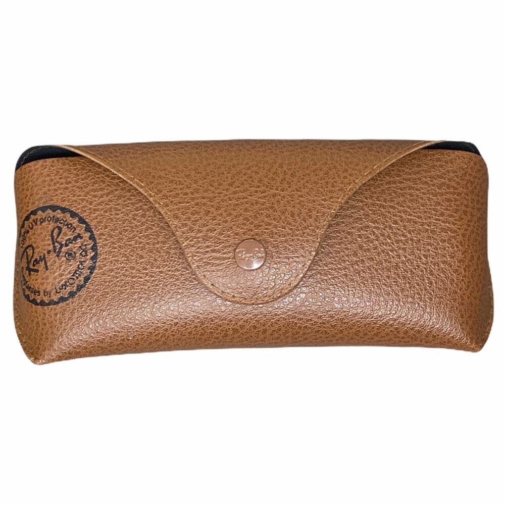 Ray-Ban Brown Leatherette Hard Sunglasses Case Only